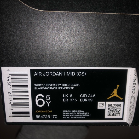 Air Jordan 1 Mid (gold-black) - Picture 3 of 6